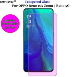 Film de Protection d'écran pour OPPO Reno 10x Zoom 5G en verre trempé 9H 2.5D Premium Anti-lumière