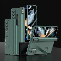Coque de protection magnétique pour Samsung Galaxy Z Fold 4 étui avec fente pour stylo en S