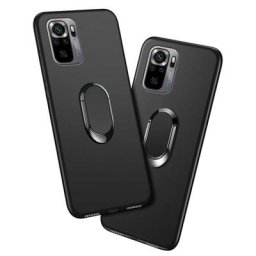Coque souple en silicone avec anneau de doigt pour Xiaomi compatible modèles Redmi Note 10S 6/8