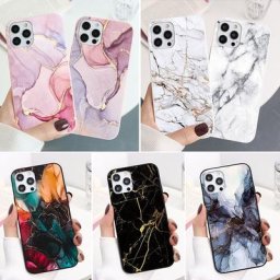 Coque en silicone souple marbré pour iPhone 13 11 12 Pro Max XS Max Mini Poly X 10 6 6s 7