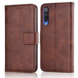 Étui de luxe mince en cuir pour Xiaomi Mi 9 9SE couverture de livre magnétique avec porte-cartes