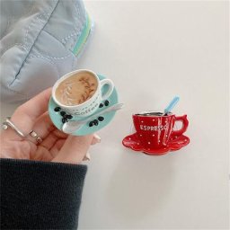 Poignée de téléphone en forme de café 3D joli support pour iPhone 14 Pro accessoires de téléphone