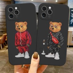Mignon Ours Mode Marque Étui De Protection Pour iPhone 14 Pro Max 13 11 Pro Max XS Max XR X 6s 7 8