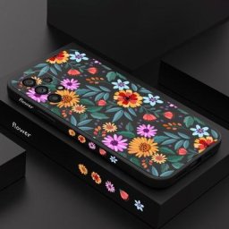 Étui à fleurs voyantes pour Samsung A54 A34 A24 A14 A73 A53 A33 A23 A13 A03 A03S A72