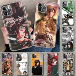 Attaque sur Titan Hanji – Coque de téléphone étui personnalisé d'art pour iPhone 14 13 11 Pro 12
