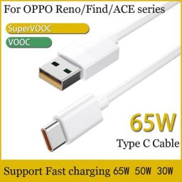 Câble de Charge Super rapide 6 5 a pour téléphone Oppo Type C Vooc Supervooc 65W 50W pour r13 R11