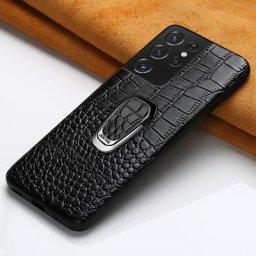 En Cuir véritable Support Housse Pour Samsung Galaxy S23 S21 S22 Ultra S9 S10 Plus S20 FE Note 20 10
