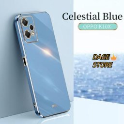 Coque arrière carrée brillante en Silicone pour OPPO accessoire de placage 6D souple résistant aux