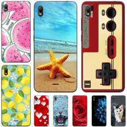 Coque de téléphone pour Wiko View 2 GO étui en silicone avec motifs et peinture