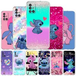 Coque de téléphone portable Stitch Love Kd'appareils Angel étui souple pour Samsung Galaxy A52 A12
