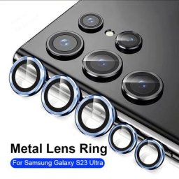 S23Ultra Cas Matel Bague Caméra Protection Fundas Pour Samsung Galaxy S23 Ultra S 23 23 Ultra 9D