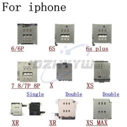 Support de plateau de carte SiM simple et Double pour iPhone X XS MAX XR 6 6S 7 8 Plus pièces de