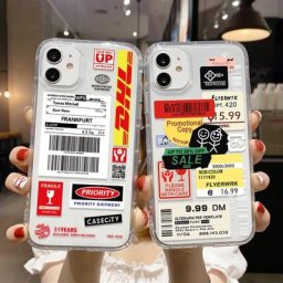 Étuis en silicone peints avec étiquette à la mode pour Iphone 14 11 12 13 Pro Max XR 7 8 Plus X Xs