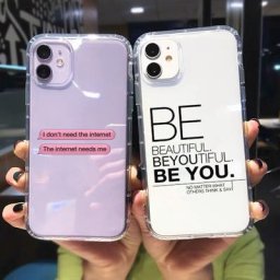 Dean KZ-Coque de téléphone transparente en silicone souple antichoc pour iPhone lettre simple