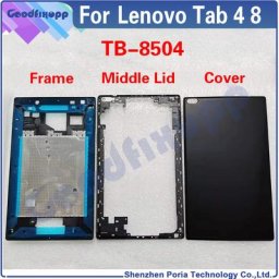 Cadre de couverture avant et arrière pour Lenovo pour modèles Tab 4 8 TB 8504X TB-8504F 8504