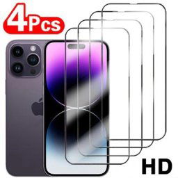 Protecteur d'écran pour IPhone 4 pièces couverture complète en verre trempé pour modèles 13 11