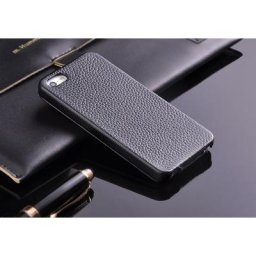 Étui à rabat vertical pour iPhone 5 5S SE 100% cuir véritable de haute qualité avec protection