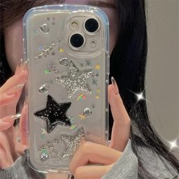 Coque arrière transparente en époxy pour iPhone compatible modèles 14 13 12 11 Pro Max couleurs