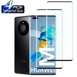 Film de protection d'écran en verre 1/4 pièces pour Huawei Mate 40 Pro