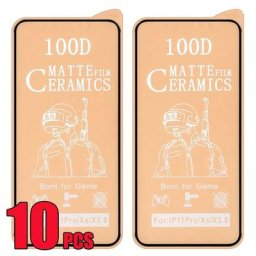 Protecteur d'écran pour iPhone 10 pièces Film en céramique souple 100D mat pour modèles 6s 7 8