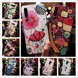 Pour Samsung A30S A50S A50 A70 étui Silicone souple Relief 3D hibou chat couvertures arrière pour