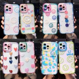 Coque en molleton de dessin animé mignon pour OPPO coque transparente coque antichoc fleur