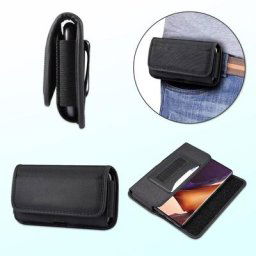Étui de téléphone à clip de ceinture de sport en nylon sac de taille pour Samsung S23 Ultra S22