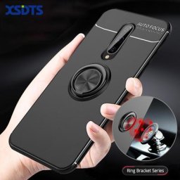 Coque de téléphone souple en TPU avec support pour voiture étui magnétique avec anneau de doigt
