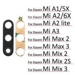 Nouveau pour Xiaomi Mi 5X 6X A1 A2 Lite A3 Mix 2 2S 3 Max 2 3 caméra arrière lentille en verre avec