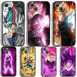 Coque de téléphone D-Dragon IkBlack Goku coque noire pour Apple iPhone 11 12 13 14 Max Mini 5 6 7 8