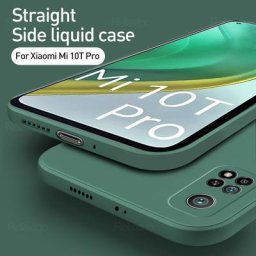 Coque de téléphone portable carrée en silicone liquide étui souple original de luxe pour Xiaomi mi
