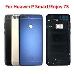 Pour Huawei P Smart FIG-LX1 LA1 LX2 batterie couverture arrière porte Pour Huawei Enjoy 7S boîtier