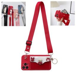 Étui portefeuille en cuir avec lanière pour Xiaomi Mi 6 6X 8 9 SE Lite 10i 11 11i 11X 11T Pro 12 12X