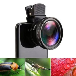 Objectif de téléphone portable 2 en 1 grand Angle 0 45 x et caméra Macro HD 12 5 x universel pour