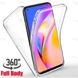 Coque complète en silicone double face pour Oppo housse de sécurité transparente en TPU pour Oppo