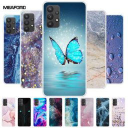 Coque arrière en silicone transparent pour Samsung Galaxy coque souple en marbre sac A53 5G A33