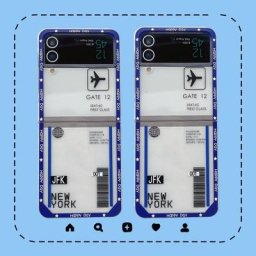 Coque rigide transparente pour Samsung Galaxy Z Flip 3 4 Z Flip3 Flip4 étui de téléphone étiquette