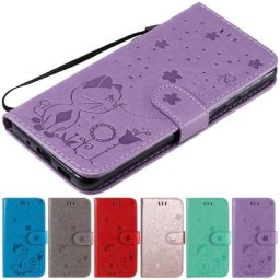 Jolie coque à motifs en cuir souple pour Xiaomi compatible modèles 11T 10T Poco F1 X3 Nfc M3