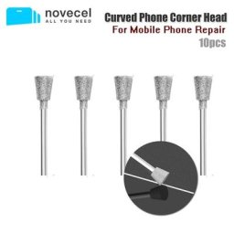 NOVECEL 5pcs Tête de broyage pour Samsung Huawei Écran incurvé Angle de verre Briser l’ouverture de