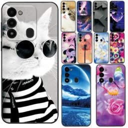 Coques de téléphone en silicone pour Patch No Spark GO coque arrière chat cool mode mignonne 8C