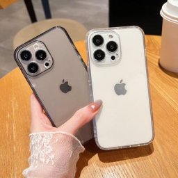 Coque antichoc transparente à coussin d'air coque en silicone souple protection d'objectif iPhone