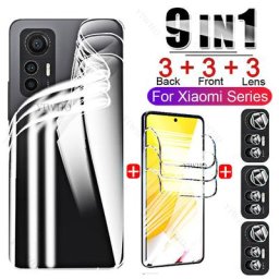 Gel hydrogel 9 en 1 pour Xiaomi Mi 12 Lite pas de verre protecteurs d'écran + dos sur pour Mi 12X