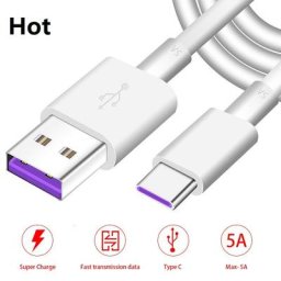Câble de charge de Type C pour Huawei P20 P10 pro lite 5A mate 20 X pro Plus Lite mate 10 mate 9