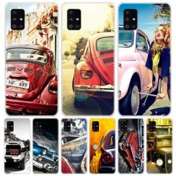 Coque de téléphone classique vintage pour Samsung Galaxy ancienne voiture rétro A52 A53 A54
