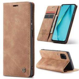 Coque de téléphone pour Huawei P40 Lite en cuir magnétique Flip Cover fentes pour cartes Stand