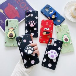 Coque de téléphone avec support de dessin animé pour Samsung Galaxy coque pour A50 A70 A30S A40