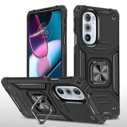Coque rigide antichoc blindée pour Motorola Moto Edge 30 Pro X30 Edge Plus 2022 avec anneau