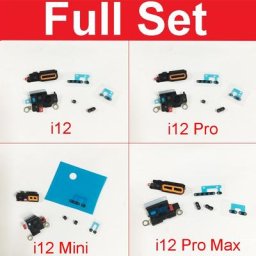 Ensemble complet de haut-parleur astronomique maille anti-poussière et cadre pour iPhone 12/12