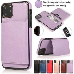 Étui portefeuille en cuir avec support pour carte étui de poche housse pour iPhone 14 13 12 11