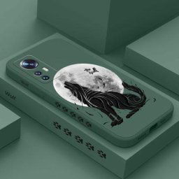 Loup Solitaire De La Lune téléphone étui pour Xiaomi Mi 12 11 Ultra lite 10 9 11T 10T 9T Pro Lite